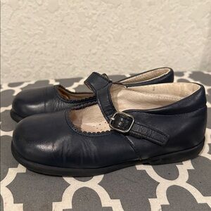 Childrens Classics Blue Leather Dress Shoes Size 9.5/ 26 eu